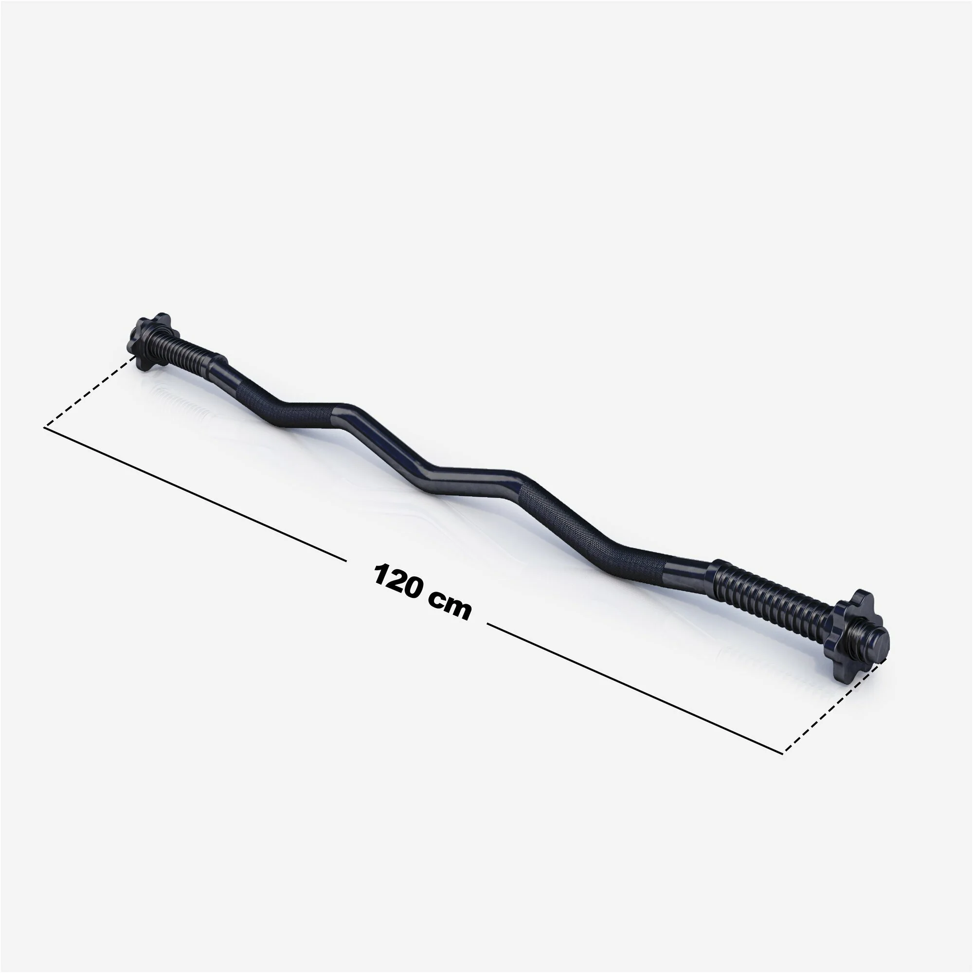 EZ-hauistanko 120 cm kierrelukoilla, musta - Image 4