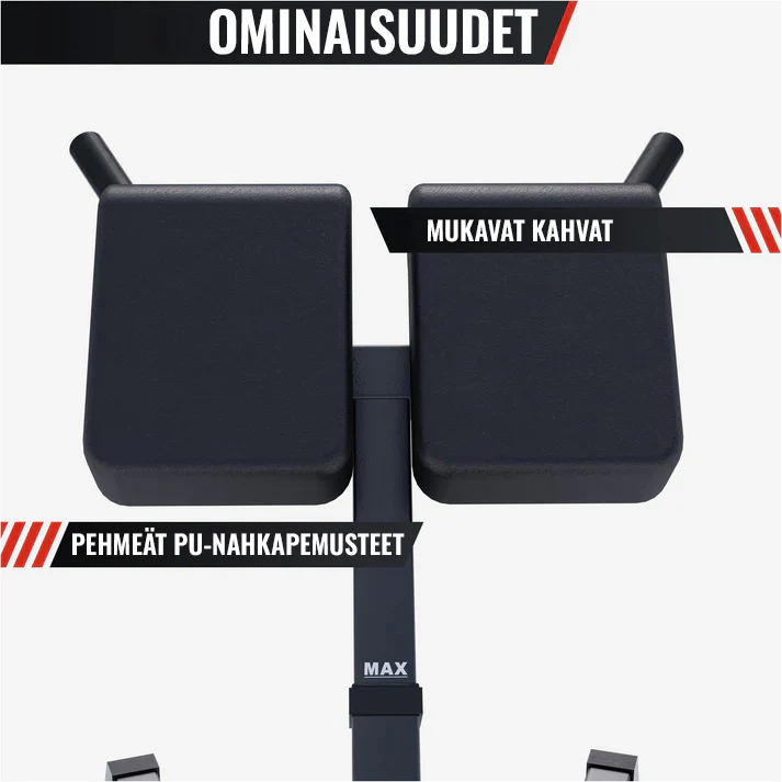 Säädettävä selkäpenkki dippikahvoilla 150kg - Image 6