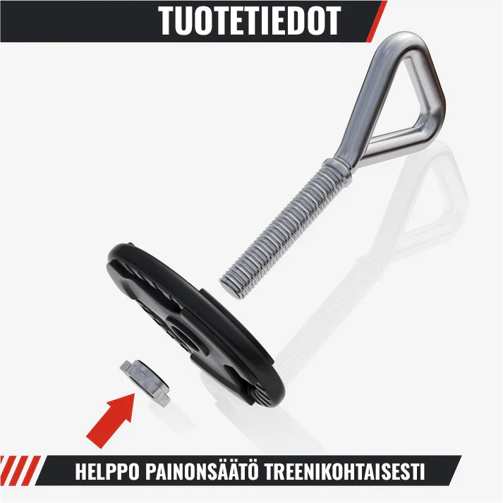 Säädettävä kahvakuulakahva levypainoille, max 50 kg - Image 4