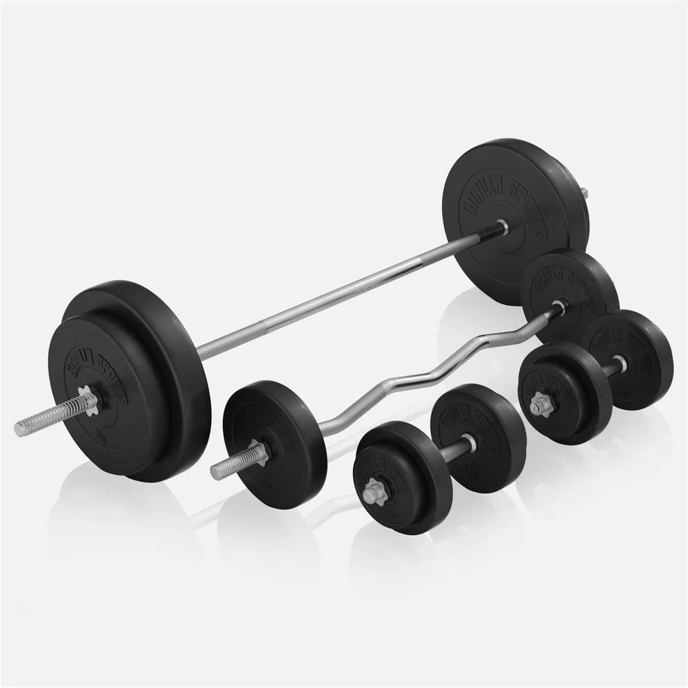 Taitettava painonnostopenkki + 100 kg levytankosarja - Image 12