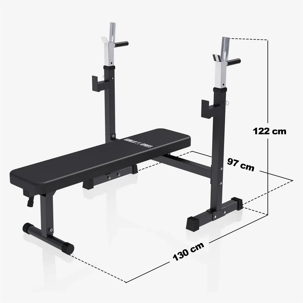 Taitettava painonnostopenkki + 70 kg levytankosarja - Image 6