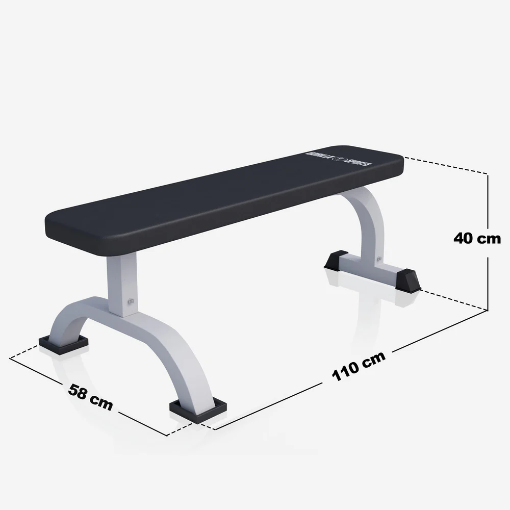 Tasapenkki max 250 kg, valkoinen - Image 16